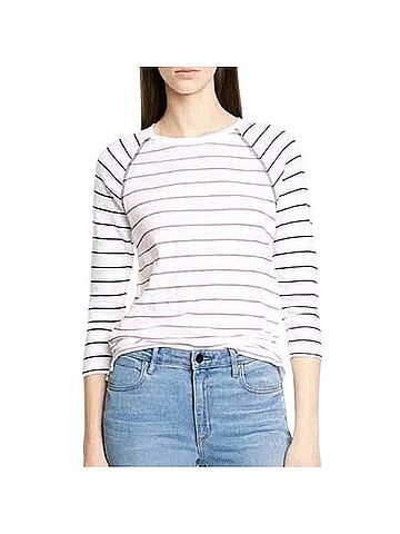 ATM Anthony Thomas Melillo Stripe Raglan Tee Long Sleeve T-Shirt (view 1)