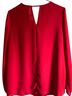Pleione 100% Polyester Red Blouse Size M - photo 2