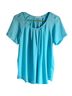 Pleione 100% Polyester Teal Blouse Size S - photo 1