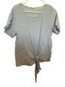 Le Lis Stripes Blue White Short Sleeve Blouse Size M - photo 1
