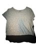 Express Gray Black Short Sleeve Blouse Size S - photo 1