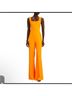 Saloni 100% Viscose 96% Polyester 4% Spandex Yellow Orange Jumpsuit Size 10 - photo 4