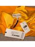 Saloni 100% Viscose 96% Polyester 4% Spandex Yellow Orange Jumpsuit Size 10 - photo 3