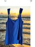 Miraclesuit Floral Solid Black Multi Color Purple Blue Two Piece Swimsuit Size 10 - photo 5