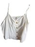 BP. 100% Linen White Ivory Sleeveless Top Size S - photo 1