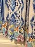 Surf Gypsy 100% Rayon Aztec Or Tribal Print Blue White Pink Romper Size M - photo 5