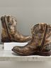 BED|STU 100% Gauze Brown Gold Ankle Boots Size 6 1/2 - photo 4