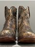 BED|STU 100% Gauze Brown Gold Ankle Boots Size 6 1/2 - photo 12