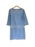 Gretchen Scott Designs Print Blue Casual Dress Size S - photo 1
