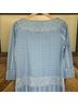 Gretchen Scott Designs Print Blue Casual Dress Size S - photo 5