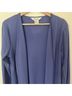 misook 100% Acrylic Solid Blue Cardigan Size M - photo 5