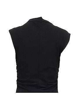 Reformation Reformation Mock Neck Mini Dress in Black Cotton (view 2)