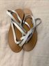 J.Crew 100% Leather White Tan Sandals Size 8 - photo 4