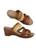 Patrizia by Spring Step Brown Multi Color Sandals Size 7 - photo 1