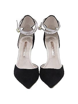 Sophia Webster Sophia Webster Lexi Beaded Wedge Pumps in Black Suede (view 2)