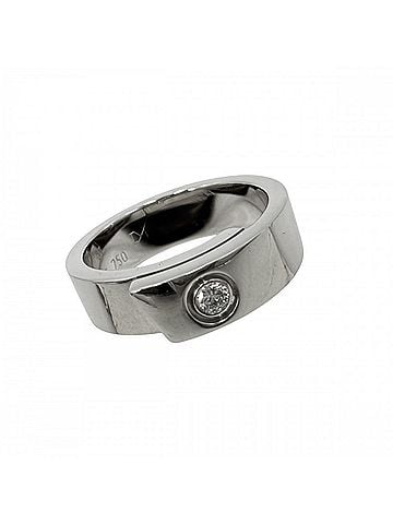 Cartier Cartier Women's Anniversary Ring, 1P Diamond, 18K White Gold (Au750), Approx. 11.4g (view 1)