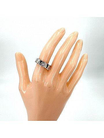 Cartier Cartier Women's Anniversary Ring, 1P Diamond, 18K White Gold (Au750), Approx. 11.4g (view 2)