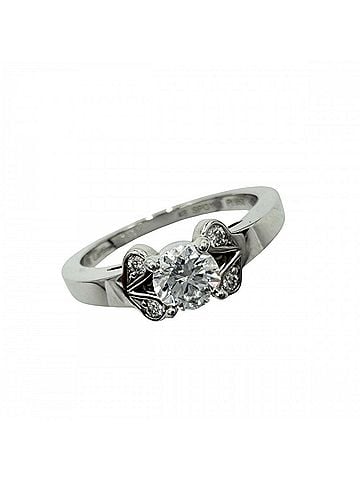 Cartier Cartier women's ring, Ballerina design, Pt950 platinum, 0.31ct diamond, approximately 4.9g. (view 1)