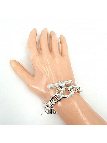 Hermès Hermes Chaine d'Ancre GM bracelet for men, accessory, jewelry, 925 sterling silver, approximately 62.3g (view 2)