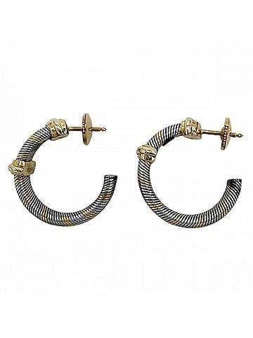 Cartier Cartier All Air Ciel Screw Earrings for Women, 18K Yellow Gold (Au750), Stainless Steel, Approx. 10.5g (view 2)
