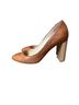 M. Gemi Solid Brown Heels Size 6 1/2 - photo 1