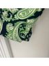 Gretchen Scott Designs Paisley Green Blue 3/4 Sleeve Blouse Size S - photo 9