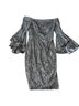Milly Solid Silver Cocktail Dress Size 6 - photo 1
