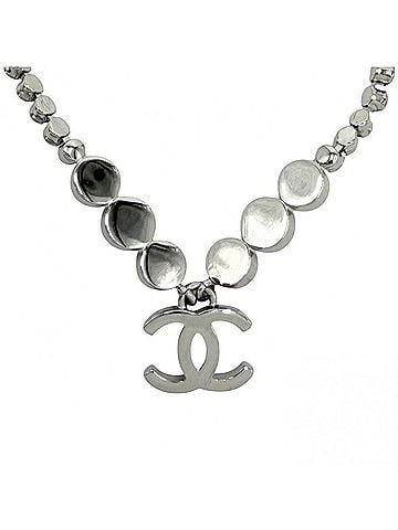 Chanel Chanel Necklace for Women, Coco Mark, Chain Accessory with Adjustable Clasp, Rhinestones, Faux Pearl, B25B, Approx. 20.1g, 2025 Model (view 2)