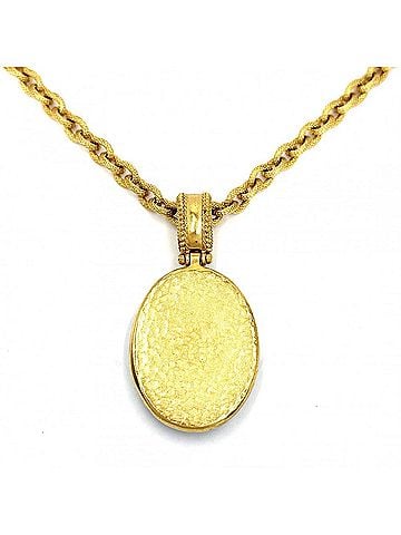 Chanel Chanel Necklace for Women, Coco Mark Long Necklace, Vintage Accessory, CHANEL GP 96A Gold, Black, Approx. 116.0g, 1996 (view 2)