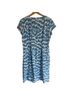 J. McLaughlin Print Blue Casual Dress Size M - photo 2