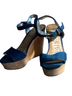 Sam & Libby Blue Tan Heels Size 7 - photo 1