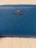 Coach 100% Leather Blue Leather Wallet One size - photo 4