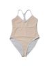 Fabletics Solid Multi Color White Ivory One Piece Swimsuit Size M - photo 5