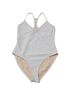 Fabletics Solid Multi Color White Ivory One Piece Swimsuit Size M - photo 1