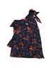 Parker 100% Polyester Floral Black Casual Dress Size XS - photo 1