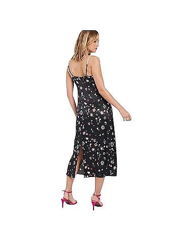 ASOS Jewel Print Midi Dress With Pearl Straps Casual Dress (view 2)