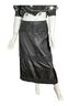 Chetta B 100% Silk Solid Black Silk Skirt Size 6 - photo 1