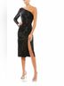 Mac Duggal 100% Polyester Solid Black Cocktail Dress Size 4 - photo 3