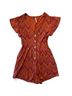 Free People Chevron-herringbone Red Orange Jumpsuit Size S - photo 4