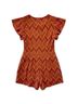 Free People Chevron-herringbone Red Orange Jumpsuit Size S - photo 9