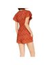 Free People Chevron-herringbone Red Orange Jumpsuit Size S - photo 7