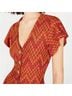 Free People Chevron-herringbone Red Orange Jumpsuit Size S - photo 8