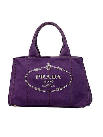 Prada Canvas Canapa Logo Tote (view 1)