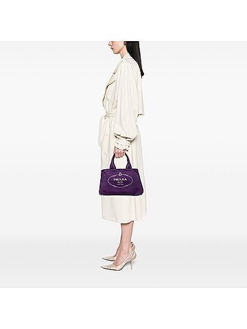 Prada Canvas Canapa Logo Tote (view 2)