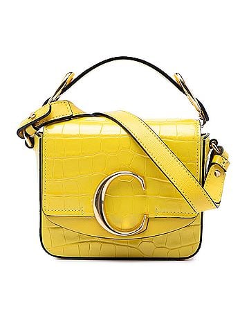 Chloé Mini Croc Embossed Calfskin C Satchel (view 1)