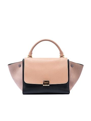 Céline Small Tricolor Leather Trapeze Satchel (view 1)