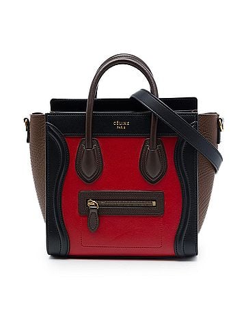 Céline Nano Tricolor Leather Luggage Tote (view 1)