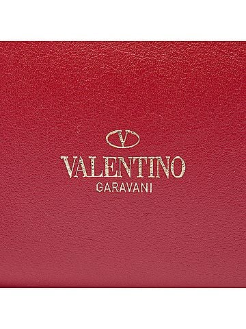 Valentino Small Leather Rockstud Trapeze Satchel (view 2)