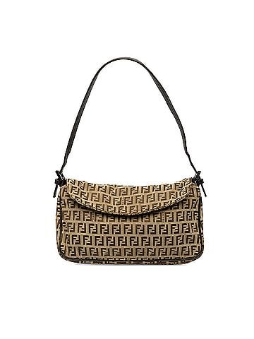 Fendi Zucchino Canvas Flap Pochette (view 1)