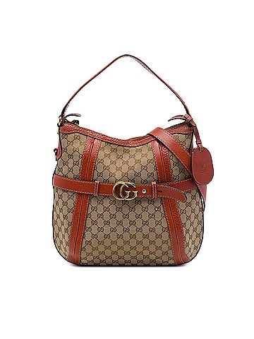 Gucci Medium GG Canvas Running Satchel (view 1)